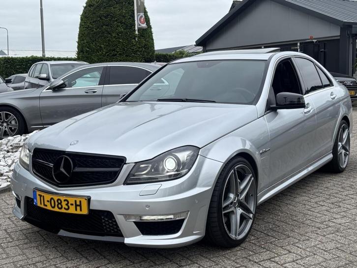 Mercedes C-klasse C63 AMG 6.2 V8 Sedan 2009 Facelift P30 Per, Auto's, Mercedes-Benz, Bedrijf, C-Klasse, ABS, Achteruitrijcamera