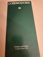 1980 Opel Commodore kleuren en bekleding izgst Commodore C, Ophalen of Verzenden, Zo goed als nieuw, Opel