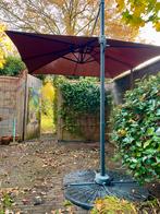 Zweef parasol met voet en tegels, Ophalen of Verzenden, Gebruikt, Zweefparasol