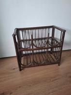 Bamboe hout vintage wijnrek, Gebruikt, 5 tot 15 flessen, Ophalen of Verzenden, Minder dan 50 cm