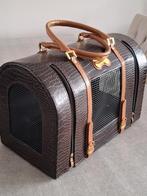 LUXE KLEINE HONDEN DRAAGTAS LEDERLOOK, Dieren en Toebehoren, Ophalen of Verzenden, Zo goed als nieuw