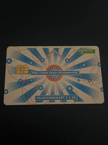 PTT Telecom Telefoonkaart F 2.50 - Scope World beschikbaar voor biedingen