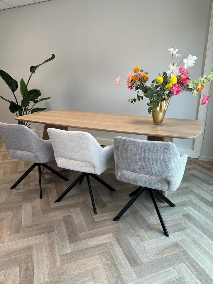 Eetkamerstoelen Eettafel Stoelen Draaibaar ACTIE OUTLET ‼️, Huis en Inrichting, Stoelen, Nieuw, Vijf, Zes of meer stoelen, Stof
