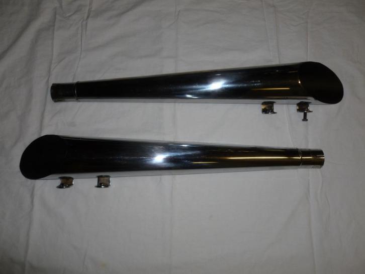 Mooie slashcut 50mm uitlaatdempers, Motoren, Onderdelen | Merk-onafhankelijk, Gebruikt, Ophalen of Verzenden