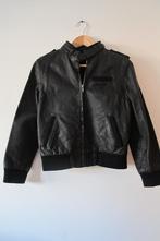 Black biker jacket (IZZUE), Zwart, Ophalen of Verzenden, IZZUE, Maat 36 (S)