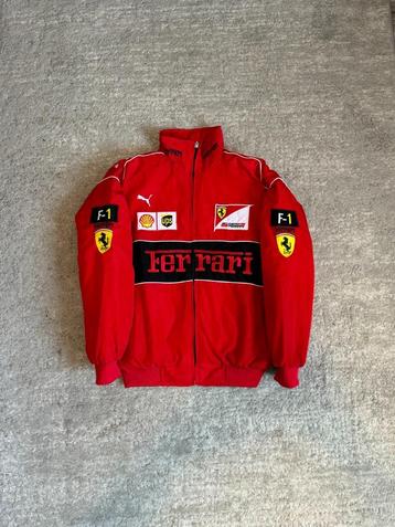Ferrari F1 Jas, Formule 1 Bomber Jas, Geborduurd Ferrari Jas beschikbaar voor biedingen