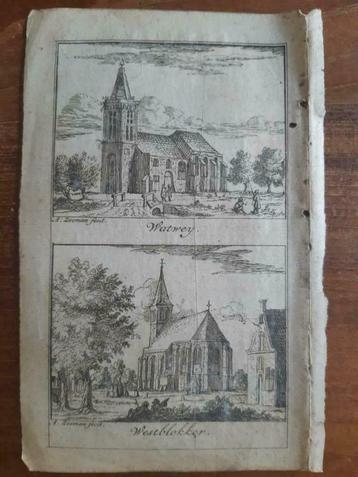 019-020 / Watwey of Wadway - Westblokker gravure uit 1732 beschikbaar voor biedingen