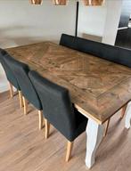 Jorg steigerhouten eettafel, Huis en Inrichting, Tafels | Eettafels, Ophalen, 200 cm of meer, 50 tot 100 cm, Zo goed als nieuw