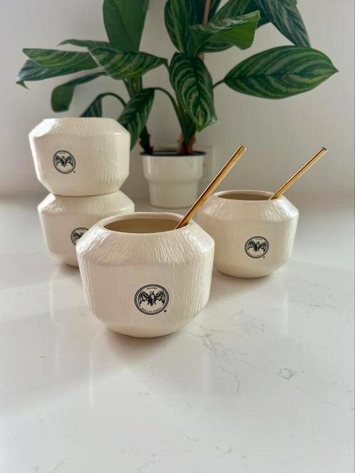 4 unieke bacardi kokosnoot glazen. NIEUW., Verzamelen, Glas en Borrelglaasjes, Nieuw, Overige typen, Ophalen of Verzenden