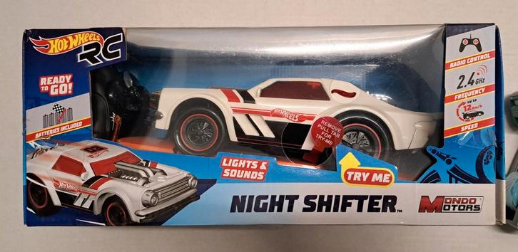 Hot Wheels Night Shifter RC Auto, Kinderen en Baby's, Speelgoed | Buiten | Voertuigen en Loopfietsen, Zo goed als nieuw, Loopfiets