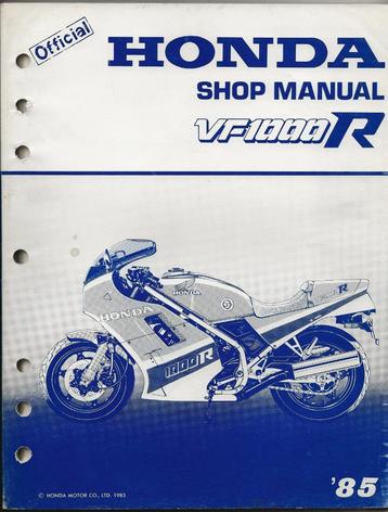 Honda VF1000 R shop manual 1985 (2576z) beschikbaar voor biedingen