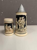 2 bier pullen - Ceramic beer jugs tankards steinds, Verzamelen, Ophalen of Verzenden, Zo goed als nieuw, Overige merken
