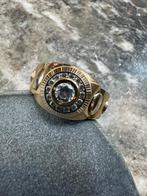 Prachtige 18k gouden ring met zirkonia, Ophalen of Verzenden, Nieuw, Goud, Heer