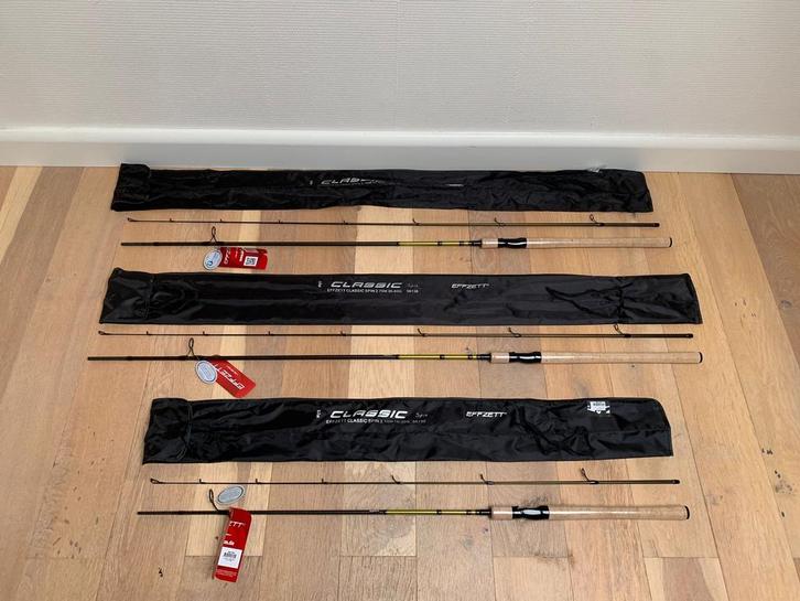 Nieuwe Dam Classic spinhengels, 2.40m & 2.70m, Watersport en Boten, Hengelsport | Roofvissen, Nieuw, Werphengel, Ophalen of Verzenden