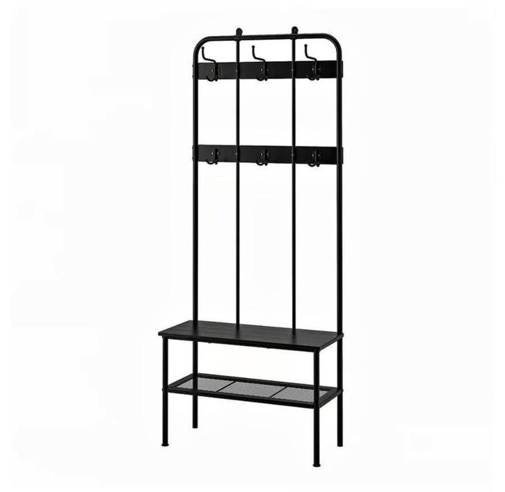 IKEA Coat rack and bench w shoe storage, Huis en Inrichting, Woonaccessoires | Kapstokken, Wandkapstok, Minder dan 100 cm, Hout