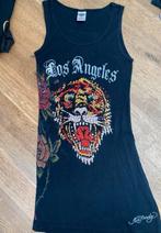 Ed Hardy Christian Audigier tanktop swarovski, Kleding | Dames, Ophalen of Verzenden, Zo goed als nieuw, Zonder mouw