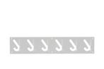 2x kapstok Dukdalf | Gispen | stoer en functioneel | wit, Huis en Inrichting, Woonaccessoires | Kapstokken, Nieuw, Minder dan 100 cm
