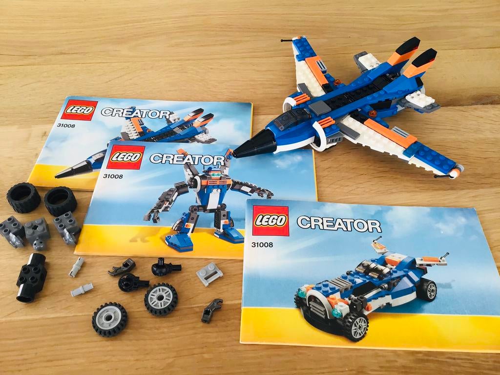 LEGO creator 3:1 31008, thunder wings, compleet en ZGAN, Ophalen of Verzenden, Zo goed als nieuw, Complete set, Lego
