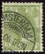Nederland 1901, Koningin Wilhelmina, bontkraag, 3 cent., Verzenden, T/m 1940, Gestempeld