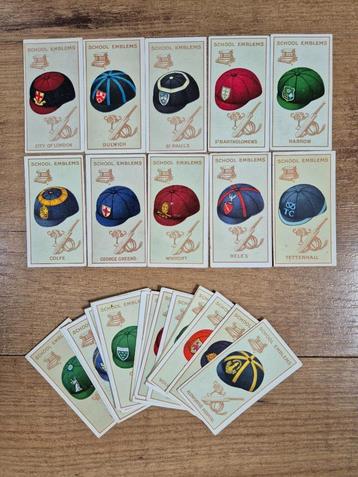 Cigarette Cards - Carreras - School Emblems1929 - 24 kaarten beschikbaar voor biedingen