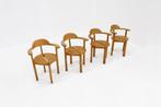 Vintage Deense eetkamerstoelen Brahlstorf 1/4 1970, Huis en Inrichting, Stoelen, Ophalen, Bruin, Vintage, Zo goed als nieuw