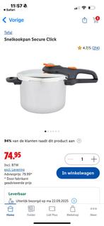 Tefal Snelkookpan nieuw, Ophalen of Verzenden