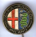 Alfa Romeo Milano zilverkleurig auto speldje ( A_016 ), Ophalen of Verzenden, Nieuw, Transport, Speldje of Pin