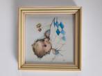 Vintage baby prentje 9 x 9 cm, Ophalen