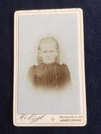 CDV, Meisje, H. V.D. ZIJL, AMSTERDAM, Carte de Visite, Ophalen of Verzenden, Voor 1940, Gebruikt, Foto