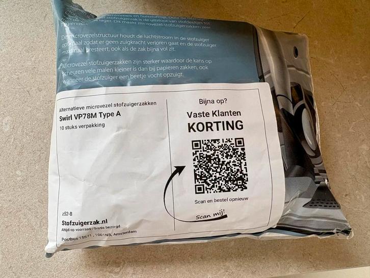 3x Effectimo KF-77 Stofzuigerzakken - Nieuw, Witgoed en Apparatuur, Stofzuigers, Nieuw, Stofzuiger, Stofzak, Ophalen of Verzenden