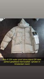 Stone island winter jas maat M waterproof QR code, Ophalen of Verzenden, Zo goed als nieuw, Zwart