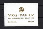 2719 Amsterdam - Utrecht VRG-PAPIER, Ophalen of Verzenden, Nederland