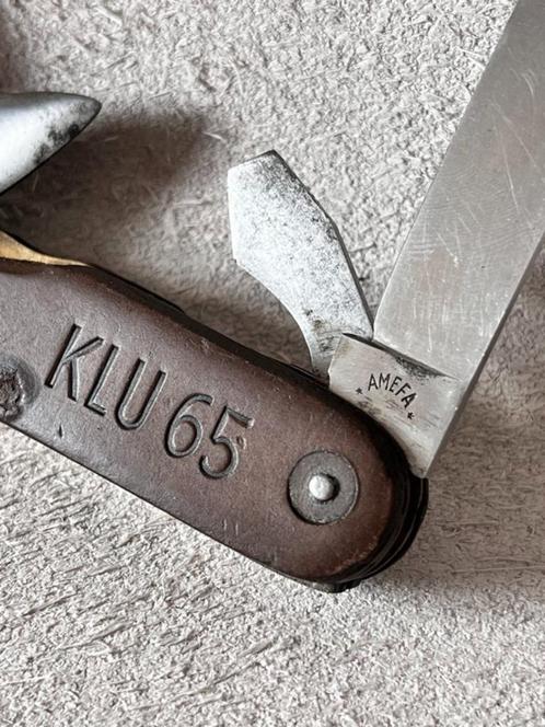 Amefa Klu 65 leger mes luchtmacht knife zakmes no Victorinox, Caravans en Kamperen, Kampeergereedschap, Gebruikt, Ophalen of Verzenden