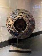 Prachtig keramiek sculptuur ‘Drakenoog’ diameter 42 cm, Antiek en Kunst, Antiek | Keramiek en Aardewerk, Ophalen of Verzenden