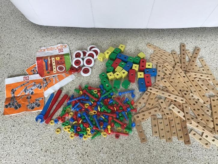 Houten constructie materiaal (Sint tip), Kinderen en Baby's, Speelgoed | Educatief en Creatief, Gebruikt, Bouwen, Puzzelen, Ontdekken