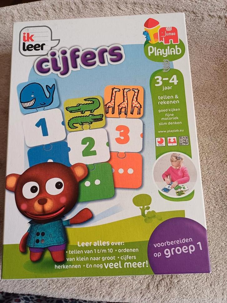 Ik Leer Cijfers - Educatief Spel, Hobby en Vrije tijd, Gezelschapsspellen | Bordspellen, Zo goed als nieuw, Een of twee spelers