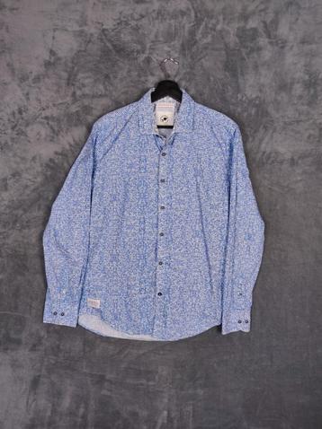 A Fish Named Fred Overhemd L Lange Mouw Print Blauw beschikbaar voor biedingen