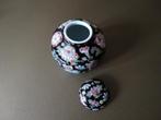 Famille noir mille fleurs gemberpot dekselpotje niet gemerkt, Ophalen of Verzenden