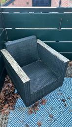 Loungebank met stoel en kussens, Ophalen, Gebruikt, Wicker