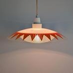 Vintage glazen lamp. Oranje. Glas. Retro., Huis en Inrichting, Ophalen of Verzenden, Gebruikt, Glas, Minder dan 50 cm