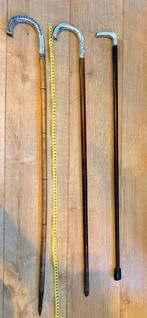 Wandelstok zilver zilveren handvat met zilver merkjes, Ophalen of Verzenden, Gebruikt
