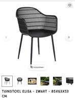 6 Zwarte Tuinstoelen Elisa - Nieuw in Verpakking, Ophalen, Nieuw, Kunststof