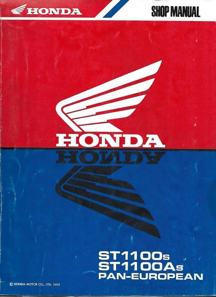 Honda ST1100 ST1100 A s Pan European addendum, Motoren, Handleidingen en Instructieboekjes, Honda, Ophalen of Verzenden