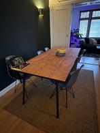 Eettafel met 6 stoelen, Huis en Inrichting, Tafels | Eettafels, Ophalen, Kunststof, 200 cm of meer, 50 tot 100 cm