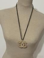 Nieuwe statement ketting met groot CC hanger, Verzenden, Nieuw, Goud, Overige materialen