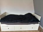 Hemnes bedbank, Huis en Inrichting, Ophalen, Gebruikt, Wit, Tweepersoons
