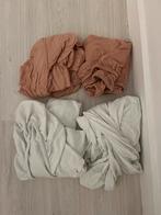 Hoeslakens & Molton 140x90, Eenpersoons, Ophalen of Verzenden, Zo goed als nieuw, Wit