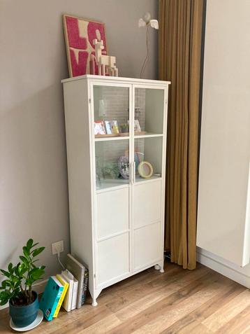 Miya vitrinekast metaal - wit beschikbaar voor biedingen