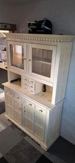Buffetkast hout – landelijk stijl – veel opbergruimte, Gebruikt, 100 tot 150 cm, Glas, Ophalen of Verzenden