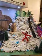 Handgemaakte Skiebaan Decoratie, Ophalen of Verzenden, Nieuw, Knutselwerk